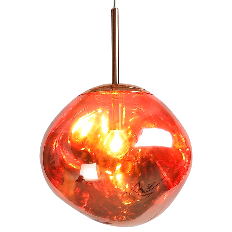 Factory Direct Sale: Lava Ball Drop Pendant Lighting - Modern LED Ceiling <a href='/hanging-light/'>Hanging Light</a> for Dining Room & Restaurant - Gold Irregular Sphere, 1 Head Suspension Light