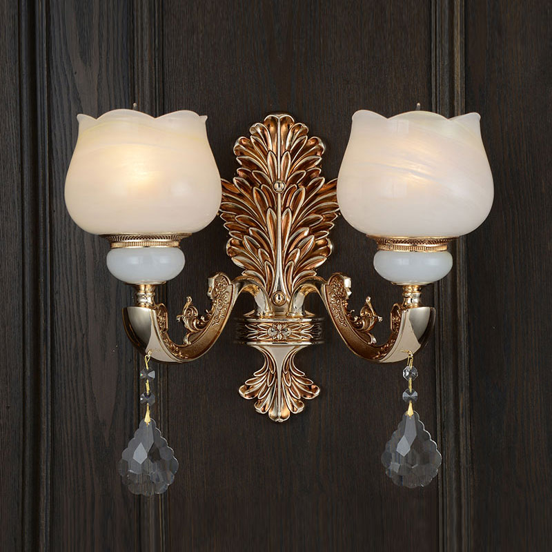 Wall lamp33316-2W Marble crystal wall lamp