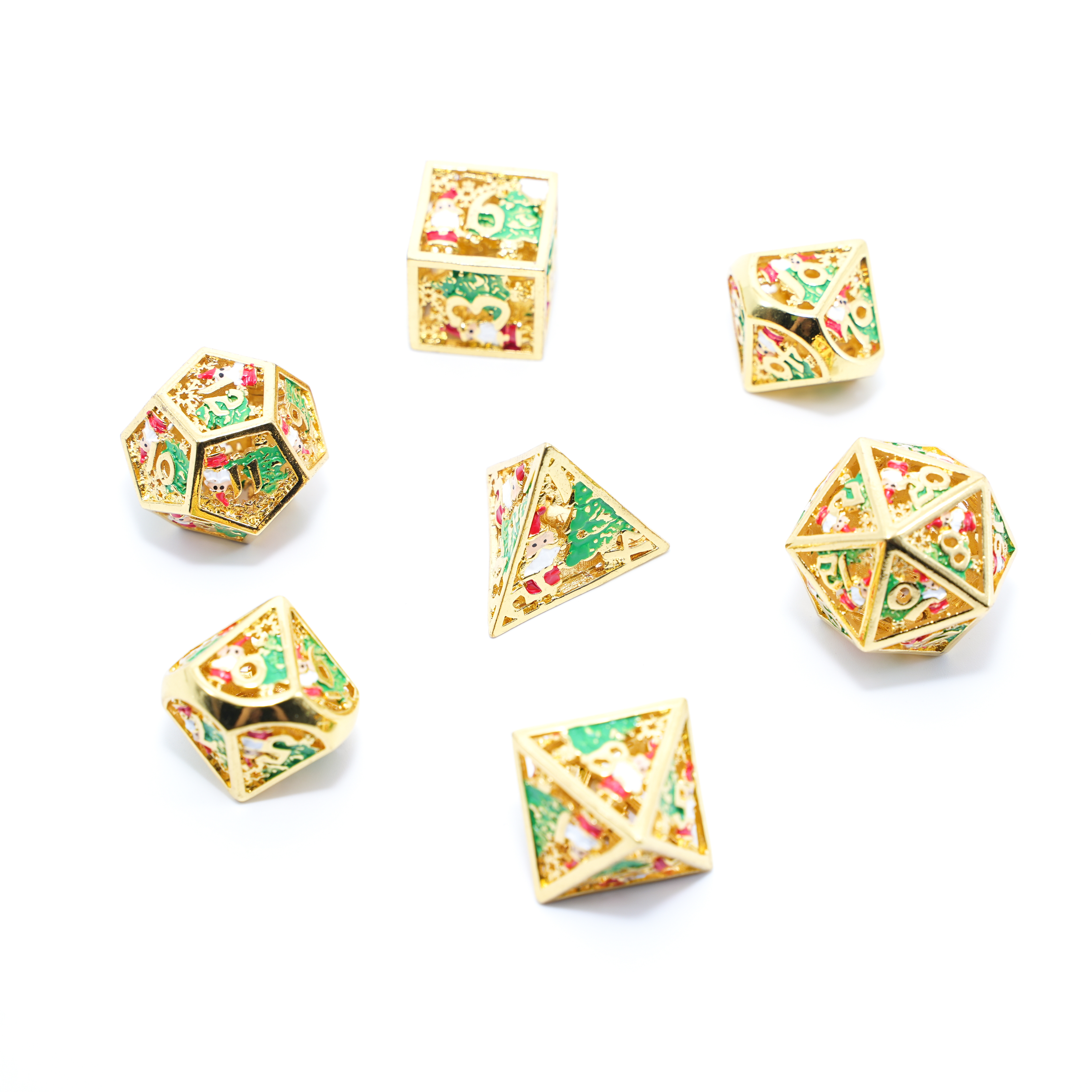 Get Festive with <a href='/metal-santa-dice/'>Metal Santa Dice</a> - Direct from Factory in OPP Bag or Iron Box!
