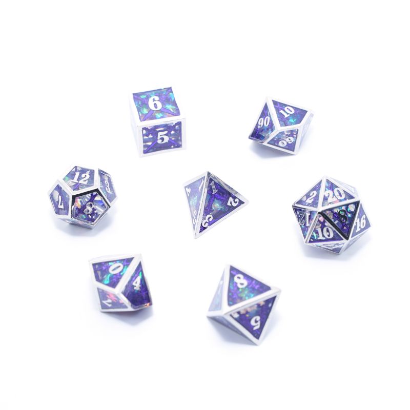 Factory Direct Iron Box Double Sword Dice: Premium Metal Resin Design | Durable & Unique | Perfect for Tabletop Gaming