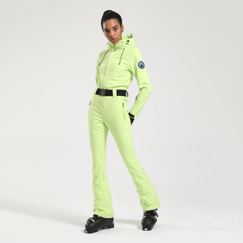 Women Snow Classic Belted Flare Ski Suit