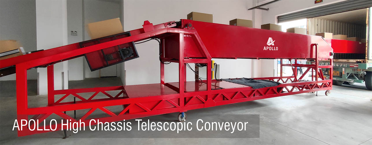 Factory-made High Chassis Telescopic <a href='/belt-conveyor/'>Belt <a href='/conveyor/'>Conveyor</a></a>s for Effortless Dockless Warehouse Loading/Unloading