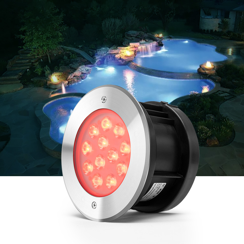 Factory-direct 12W Multi-Color Underwater Glow Light - Illuminate Your Pool or Pond