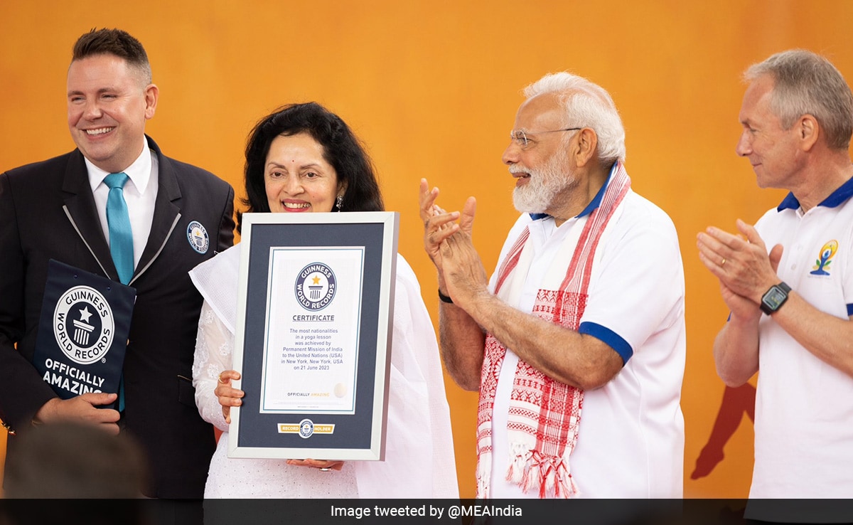 UN Yoga session led by PM Modi creates Guinness World Record