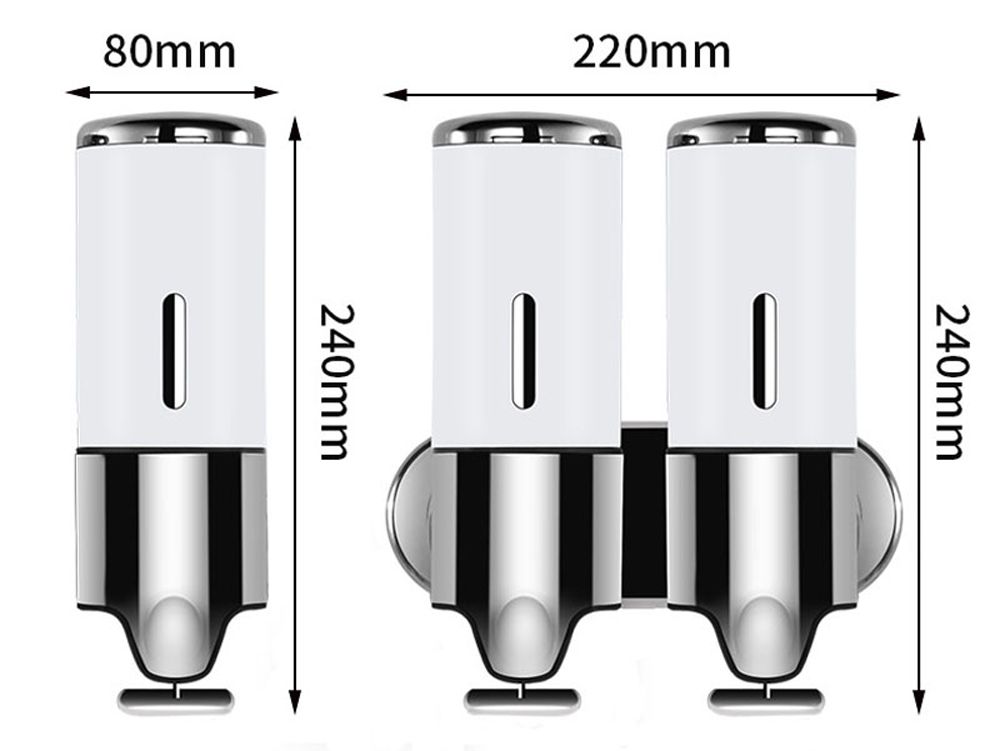 shampoo and conditioner bottle dispenser