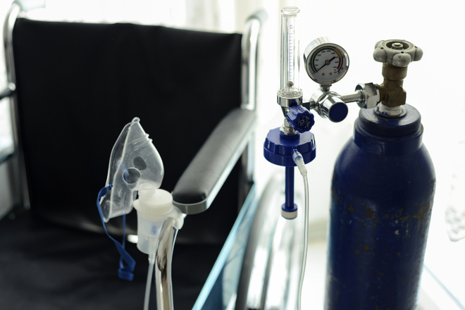 Medical Oxygen Cylinder Set Incl. Oxygen Kit + Trolley 47L CAPACITY TANK with inhaler  SURESERV Engineering Sdn Bhd