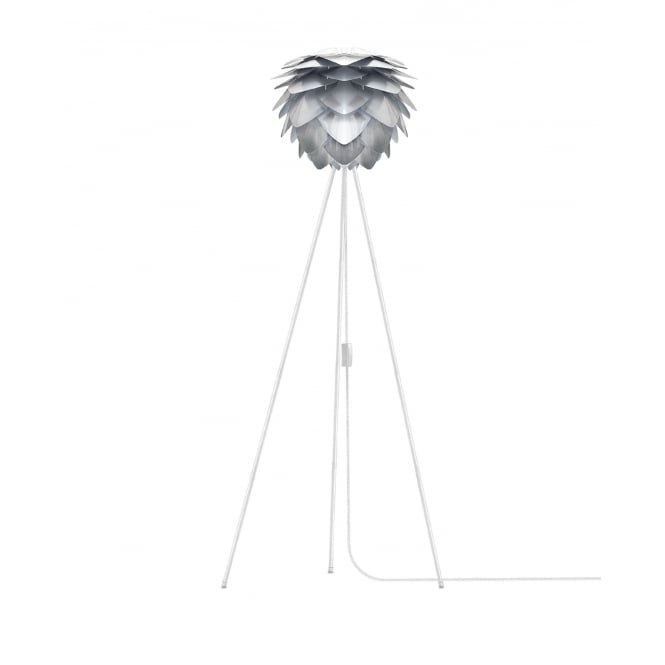 1970s Cast Aluminium and Steel Flame Proof Floor Lamp Tripod - Warm White T8 Led For Sale at 1stDibs