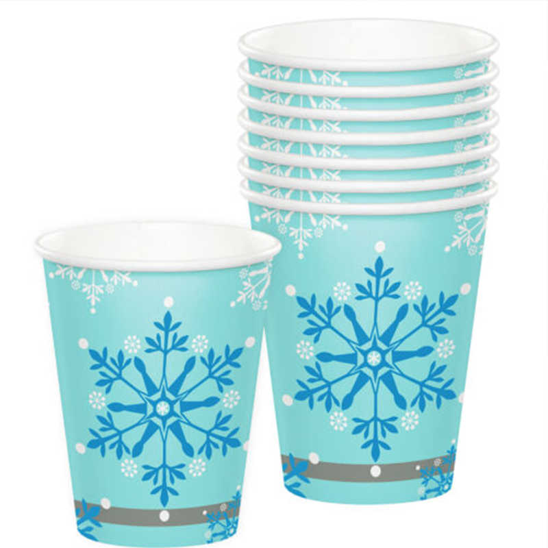 Factory Direct: Custom Printed Christmas Snowflake <a href='/paper-coffee-cups/'>Paper Coffee Cups</a> at Wholesale Prices - Tuobo