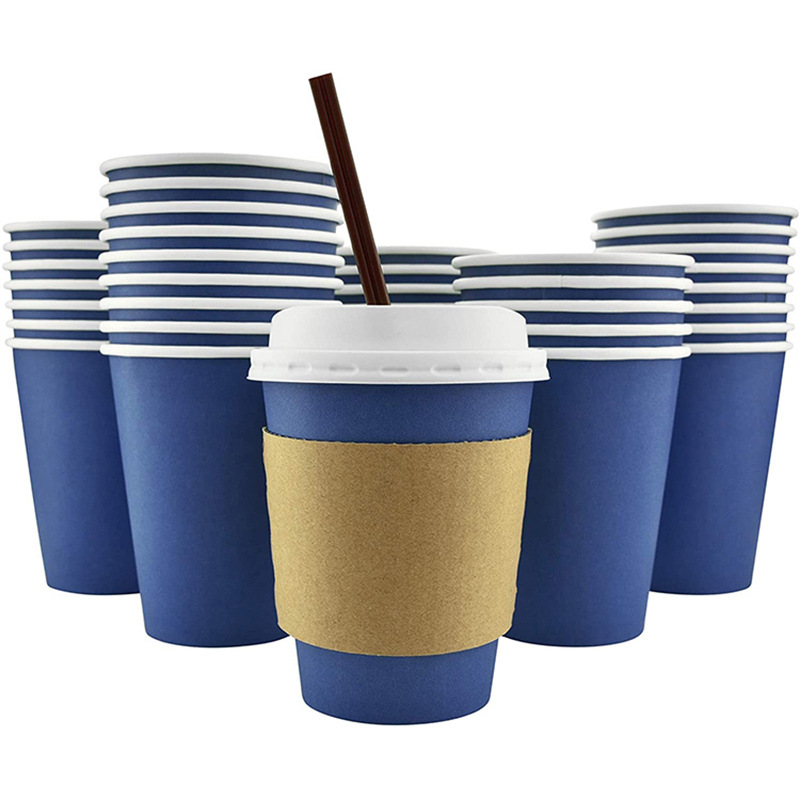 Premium <a href='/blue-paper-coffee-cups/'>Blue Paper Coffee Cups</a> | Custom Printed & Wholesale - Tuobo Factory