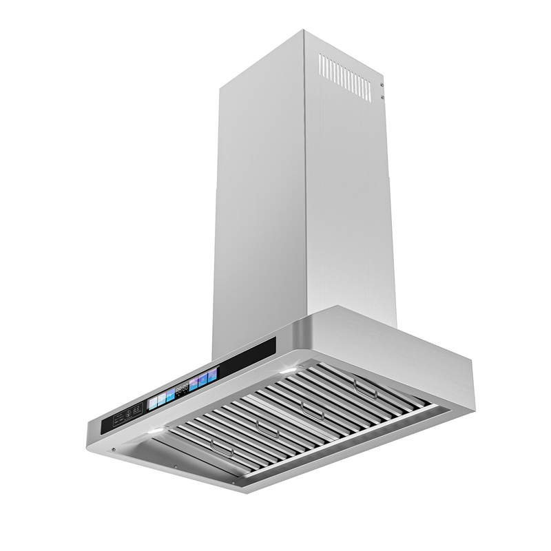 Factory-Direct: Sleek 30-Inch Wall-Mount Chimney Range Hood with 4-Speed Fan, Stainless Steel Finish