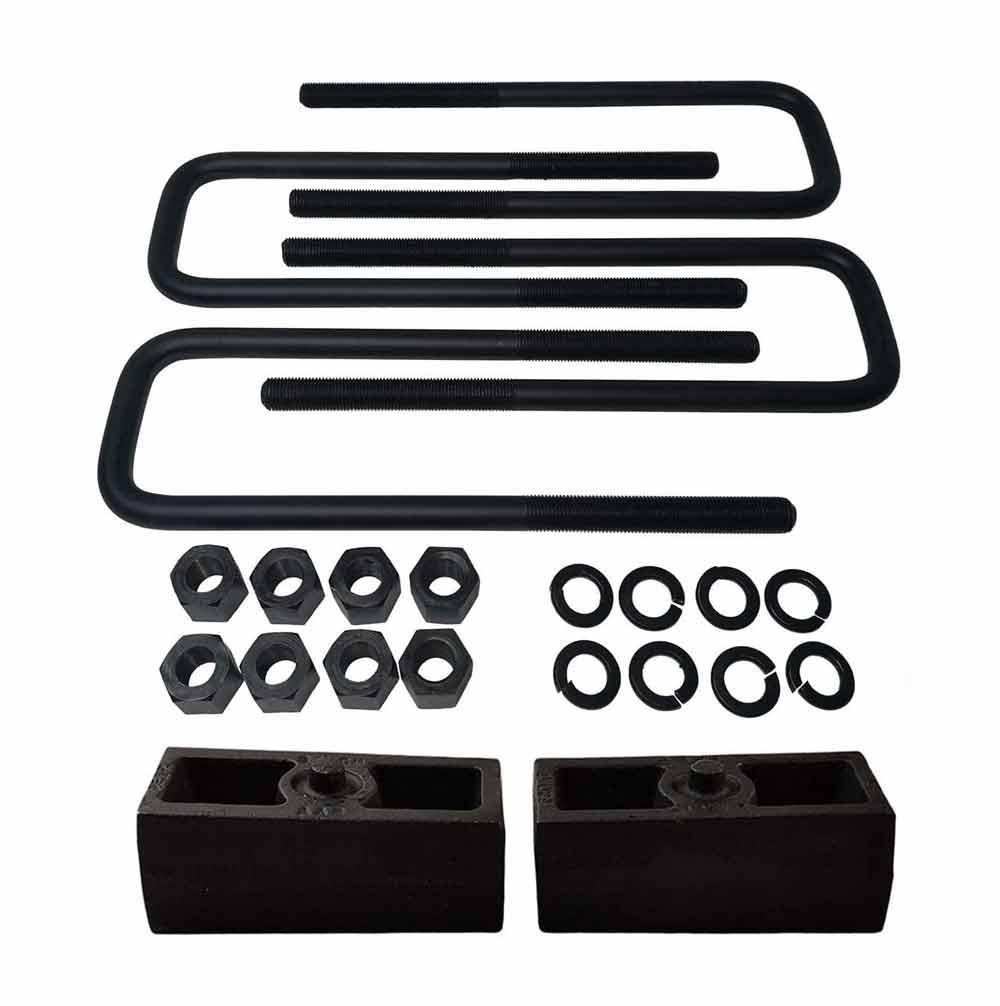 Cast Iron Lift Blocks and Square U-Bolts Kit for Toyota Tacoma 6-Lug 2WD 4WD Road Fury Lifts