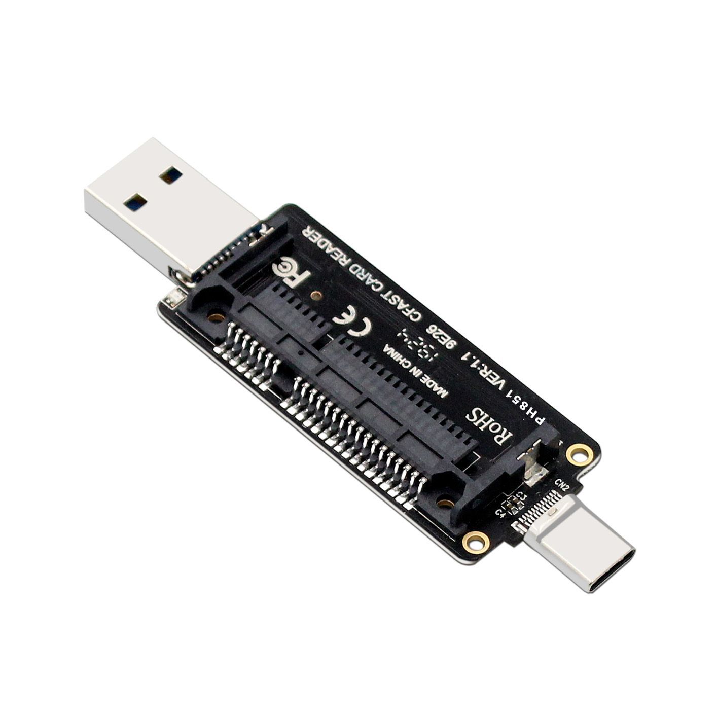 Type C Reader Factory Direct PH851 CFAST USB3.1 Type C Card Reader - High Speed And ...