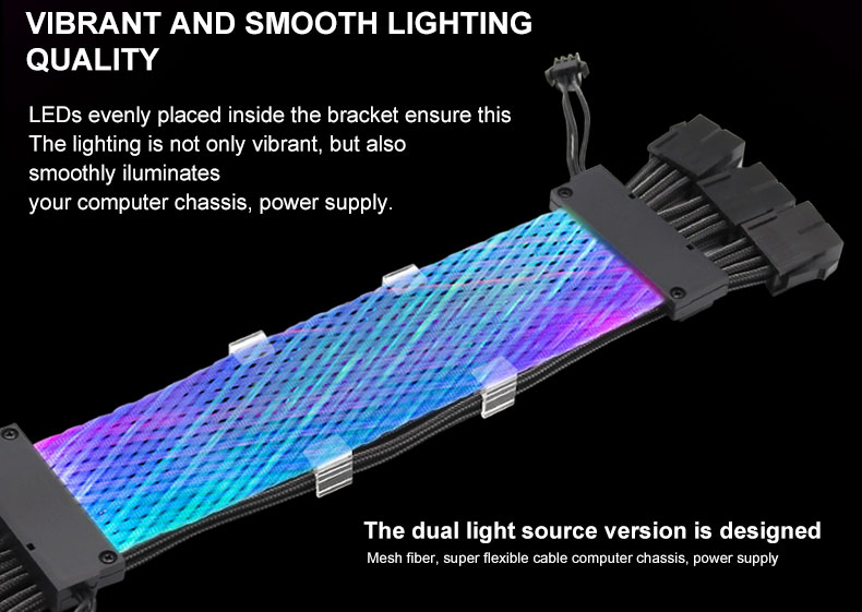 Factory-Made 8Pin RGB Cable For 3 Graphics Cards: Extension Cables For ...