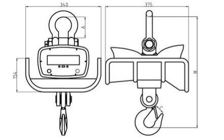 high temperature electronic crane scale