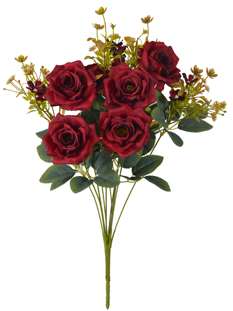 <a href='/artificial-bouquet/'>Artificial Bouquet</a> Silk Rose Flowers for Home Wedding Decoration