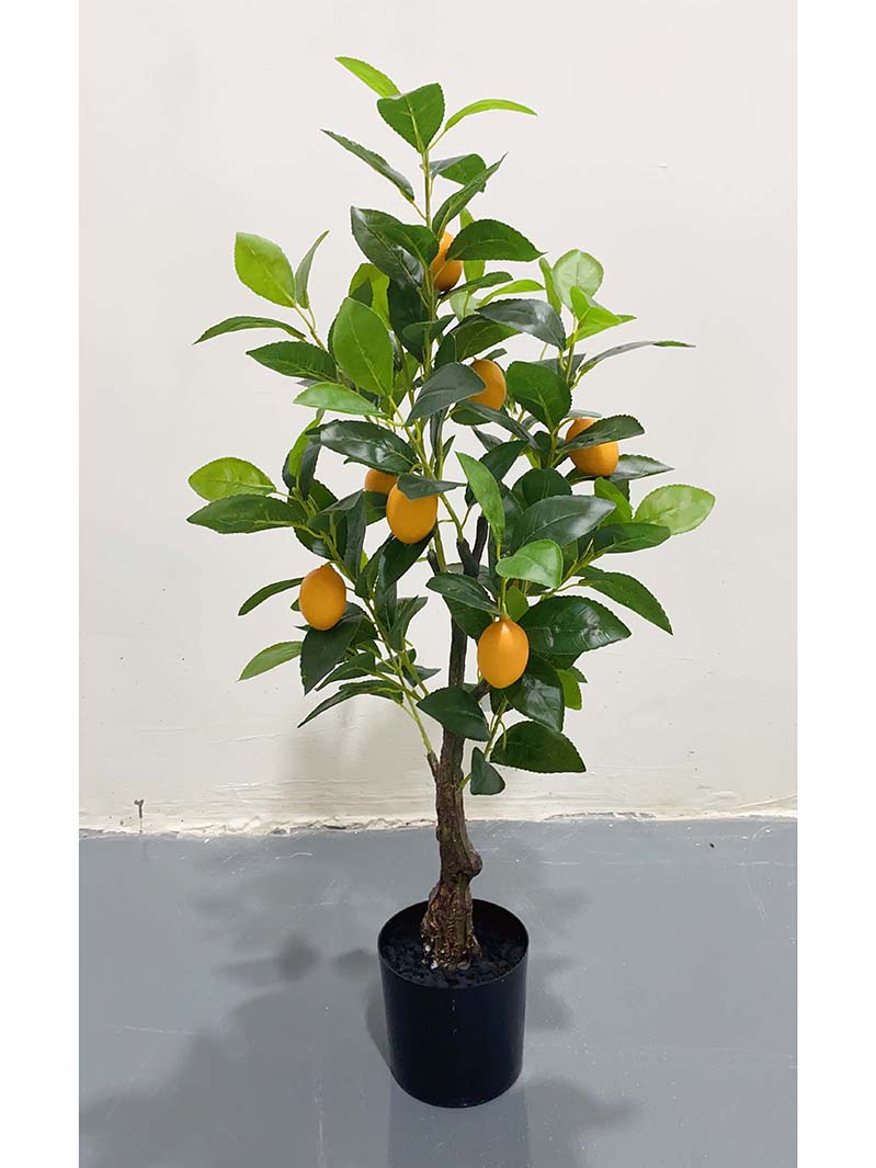 Artificial Lemon tree Topiary Tree Double Ball Fake Lemon tree Potted Plants for Indoor Outdoor Farmhouse Decor Green-other tree XY5230078/XY5230079/XY5230080