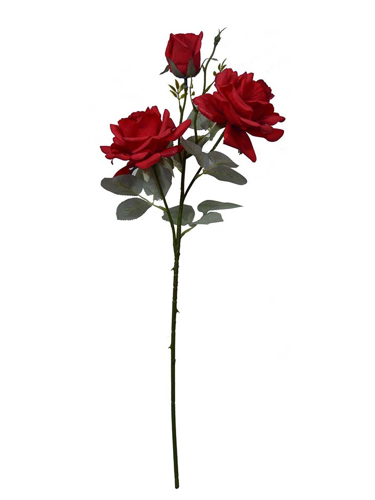 <a href='/artificial-flower/'>Artificial Flower</a>s  Decorative rose Single Branch three heads-rose spray YA3017004