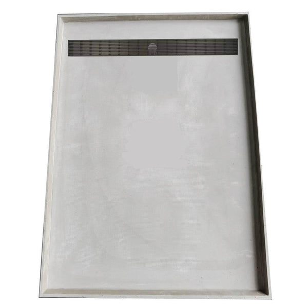 Stainless Steel Linear Square Perforated Grate with 50mm Centre Drainage