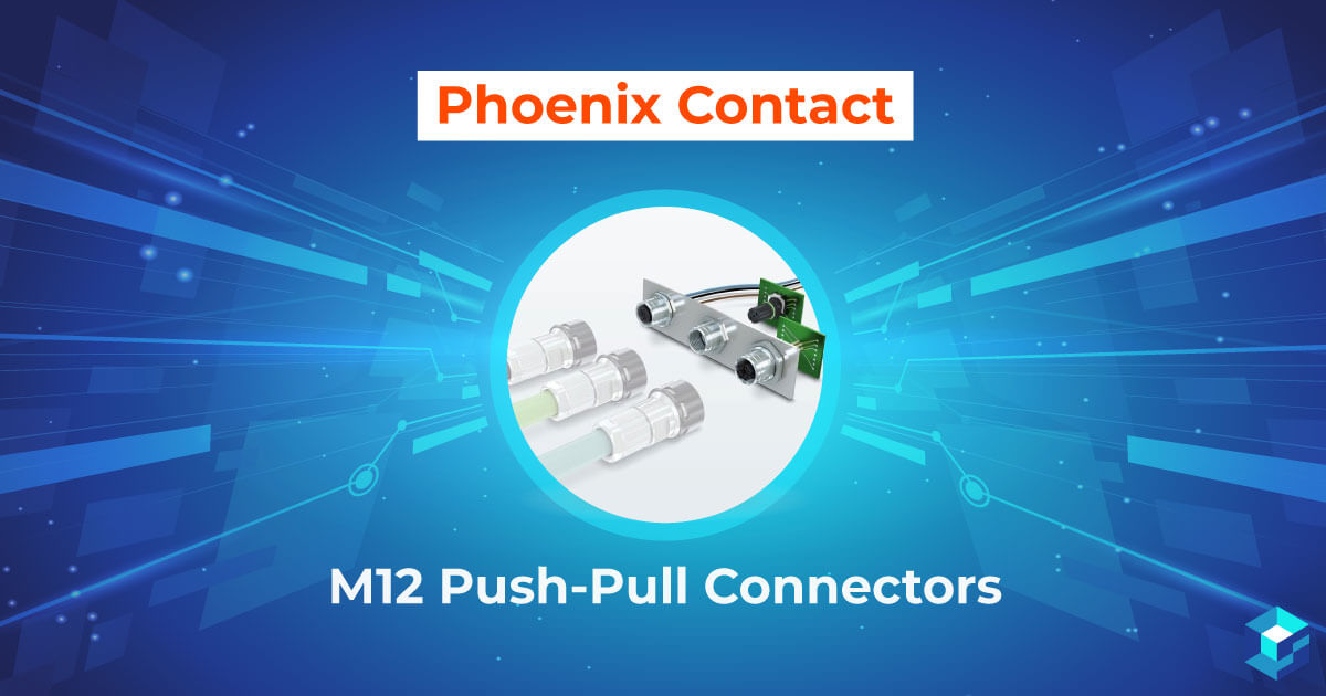 Phoenix Contact M12 connectors with X for Ethernet in tight connection