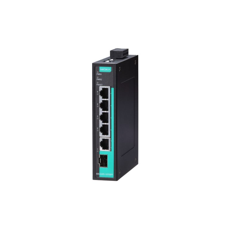 MOXA EDS-G205-1GTXSFP 5-port Full Gigabit Unmanaged POE <a href='/industrial-ethernet-switch/'>Industrial Ethernet Switch</a>