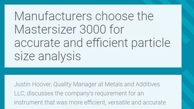 Particle Size Analysis - HORIBA