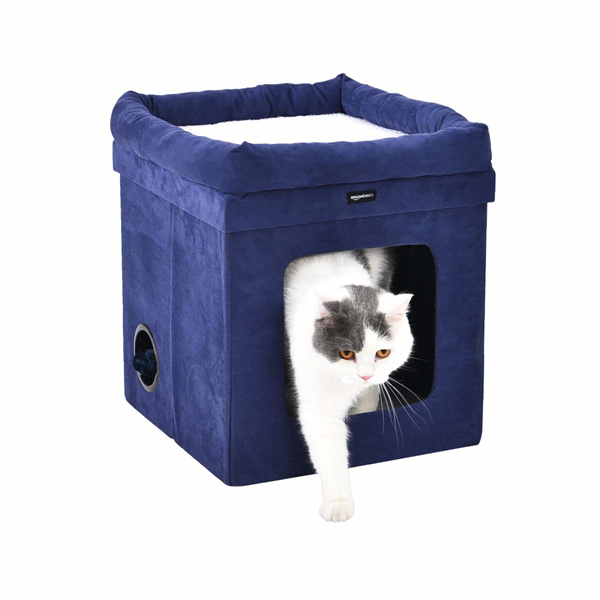 Factory-Direct Wholesale Custom Color <a href='/cat-beds/'>Cat Beds</a> - Collapsible Cube Design for Ultimate Comfort