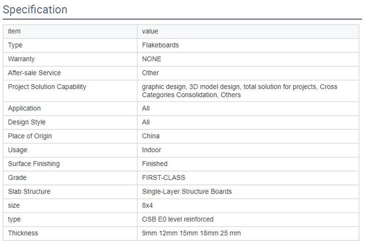 OSB board 