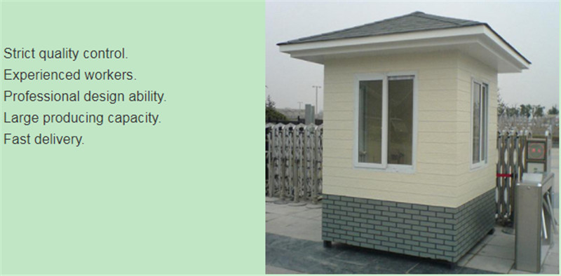 The security at the police gate bullet resistant glass fiber reinforced plastic sentry box guard house 