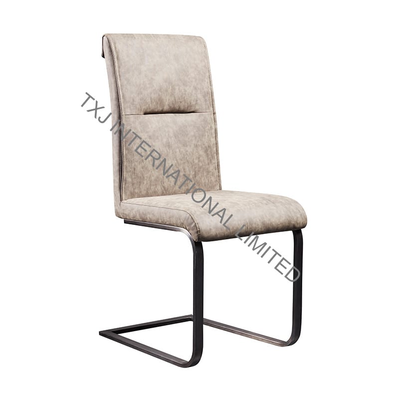 KUDO <a href='/fabric/'>Fabric</a> Dining <a href='/chair/'>Chair</a> With Powder Coating Black Frame