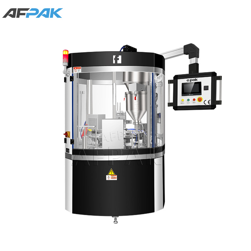 Auger Powder Filling Machine - Vial Liquid Filling with Pick and Place Type Rubber Stoppering Machine