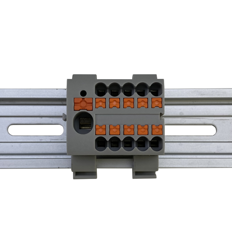 Factory Direct: Universal Compact Power Distribution Wire Connector for Electrical Wiring on Din Rails - Spring Connection <a href='/terminal-block/'>Terminal Block</a> JUT15-6-10X2.5-F