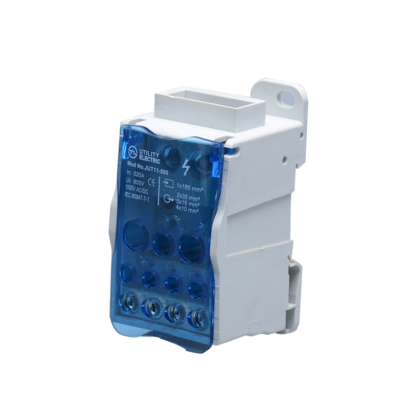 JUT11-500 Din Rail Electric Wire Connector Box Universal Power Distribution Terminal