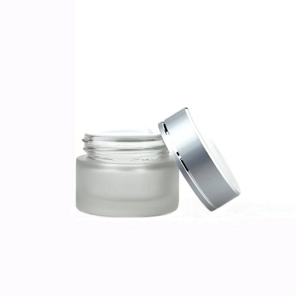 cosmetic bottle set glass pump bottle and cream jar 30g 50g china supplier