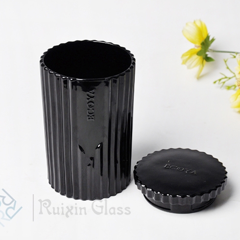 Clear container glass jar cosmetic sample pots with aluminum screw lids China Manufacturer