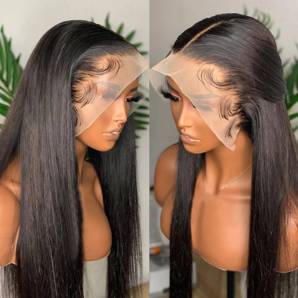 Transparent HD Lace Front Wig Virgin Cuticle Aligned Human <a href='/hair/'>Hair</a>