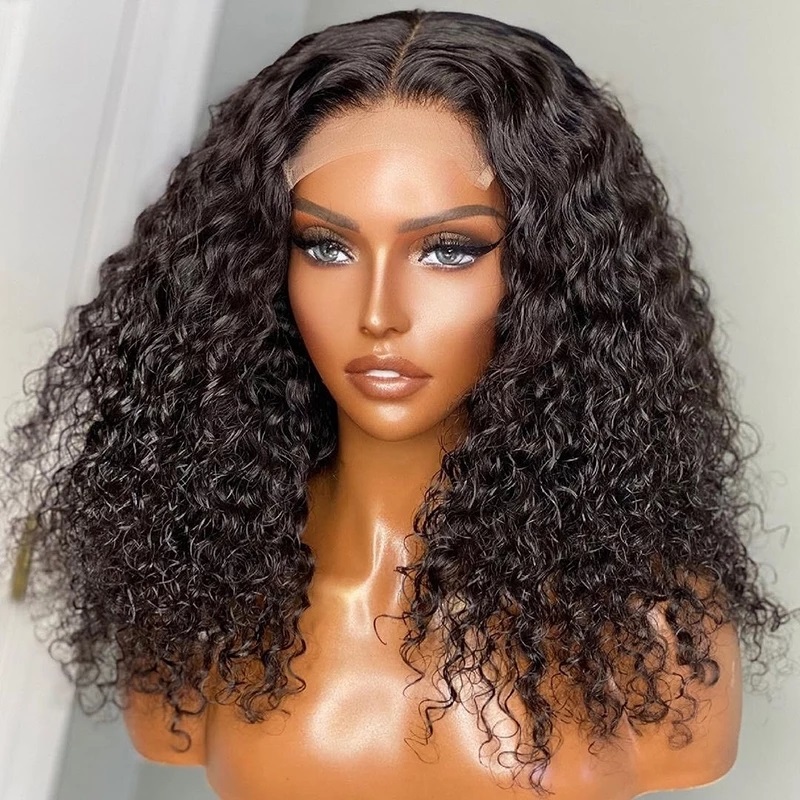 Factory Direct: 8 Inch Peruvian Short Bob Curly Wig | Human <a href='/hair/'>Hair</a> Lace Front Closure - Buy Now!