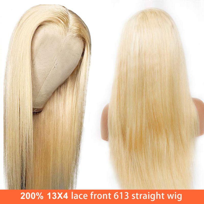 Quality Straight 613 Blonde Lace Front Wig | Factory Direct Human <a href='/hair/'>Hair</a>