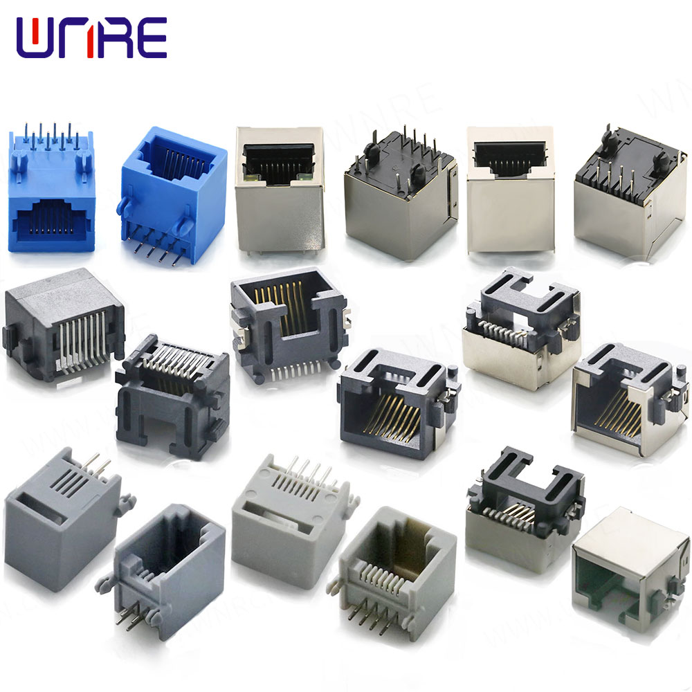 Single Port Rj45 Female Connector Socket Universal Network Socket With Shield