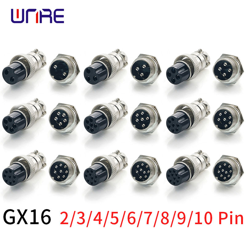 Factory Direct: GX16 Circular Aviation Connector - Male & Female, 2-6 Pins, High-Quality Panel Connector