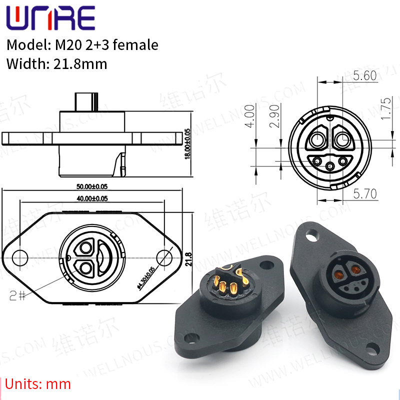 M20 2+3 female