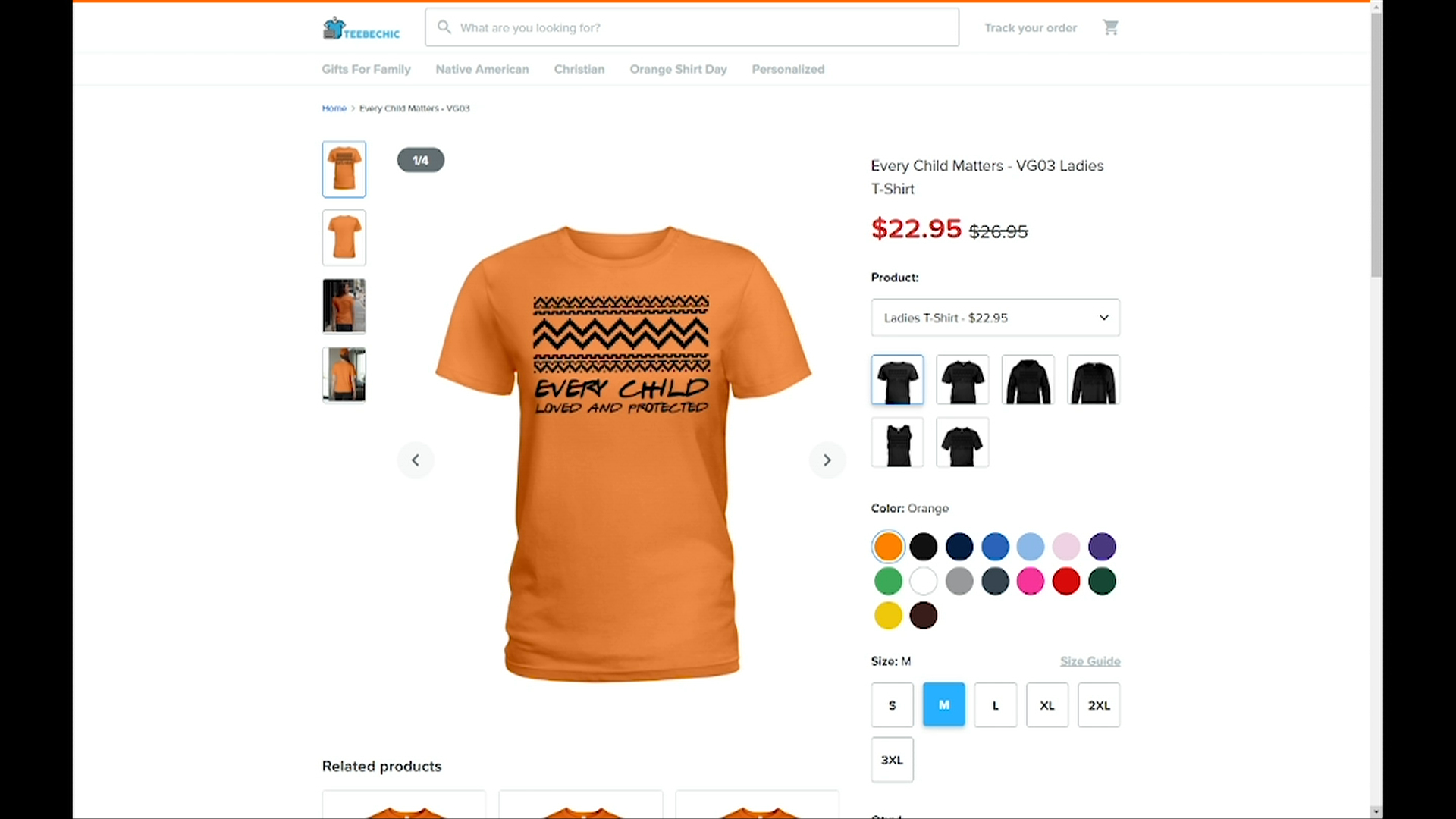 Orange Custom T-Shirts Canada | Design Your Own T-Shirts Online  | Entripy