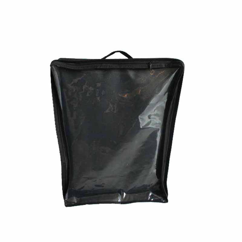 Non woven with clear PVC zippered storage bag for clothes flexible tote bag for easy and convenient storage