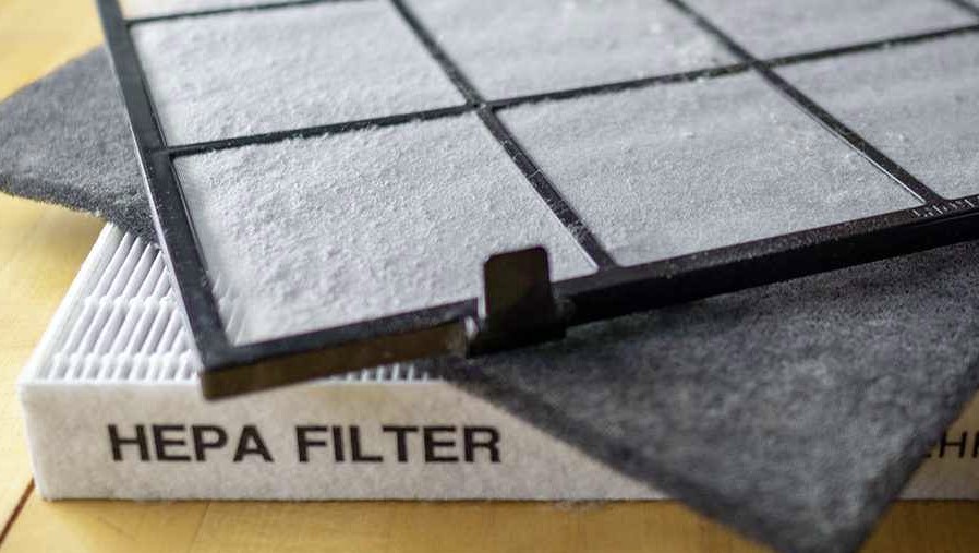 Class 100 HEPA Filter / Deep Pleated HEPA Filter With Paper Clapboard