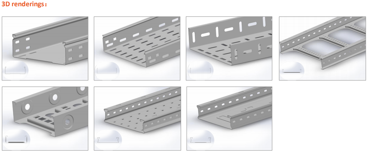 3D CAD cable tray roll forming machine (2)