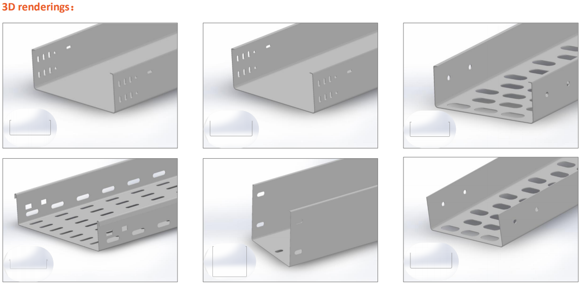 3D CAD cable tray roll forming machine (4)