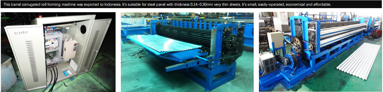 Corrugated Roof Panel Roll Forming Machine Real case