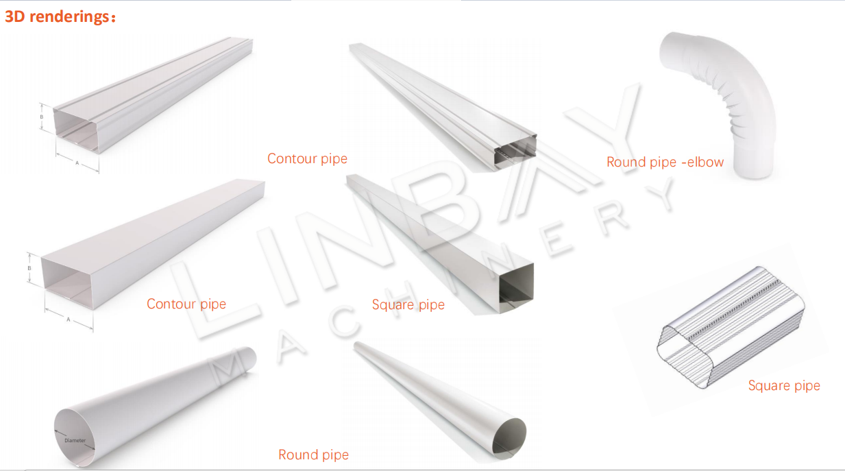 Downspout Pipe Roll Forming Machine 3D 4