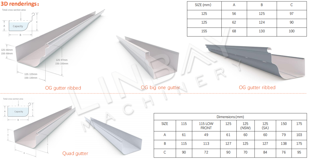 Gutter Roll Forming Machine 3D 3