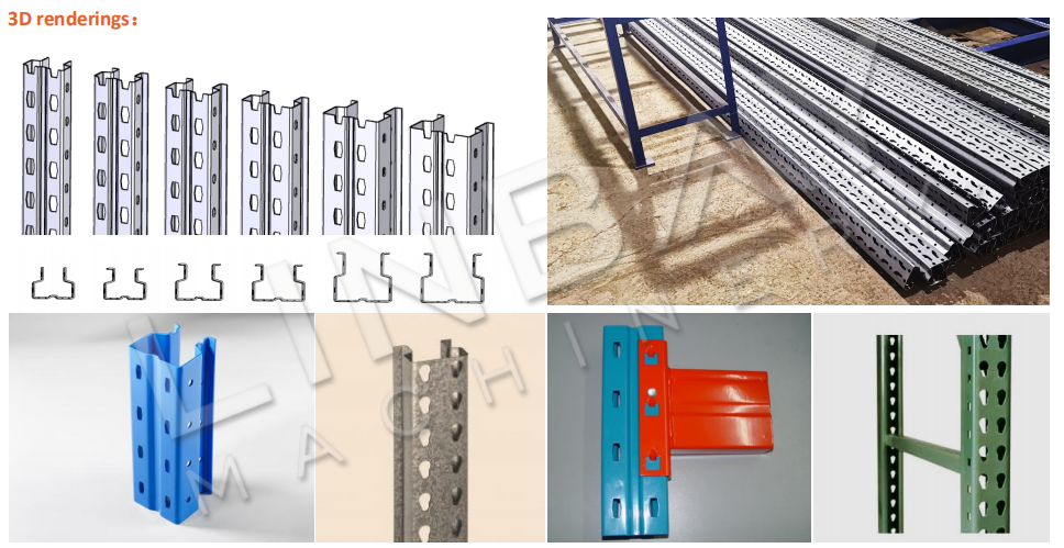 Pallet Upright Rack Roll Forming Machine 3D-5