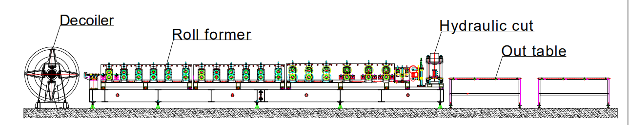 Pallet Upright Rack Roll Forming Machine Real case2